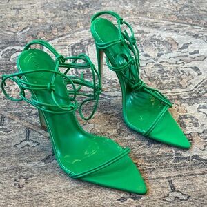 Billini Vibrant Green Strappy Heels